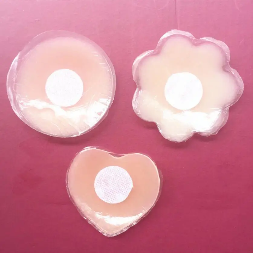 

Silicone nipples Ultra-thin and Ultra-light Anti-bump Anti-glare Nipples Summer Swimsuits Invisible Silicone Chest Stickers D40