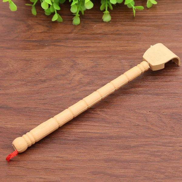 Раздвижной скребок для спины бамбуковый деревянный Телескопический гибкий