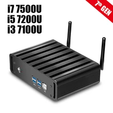 Новые 7TH Gen Core i7 7500U i5 7200U i3 7100U Мини-ПК Окна 10 HTPC 8 ГБ Оперативная память DDR4 4 К Ultra HD HDMI WIFI неттоп игр PC