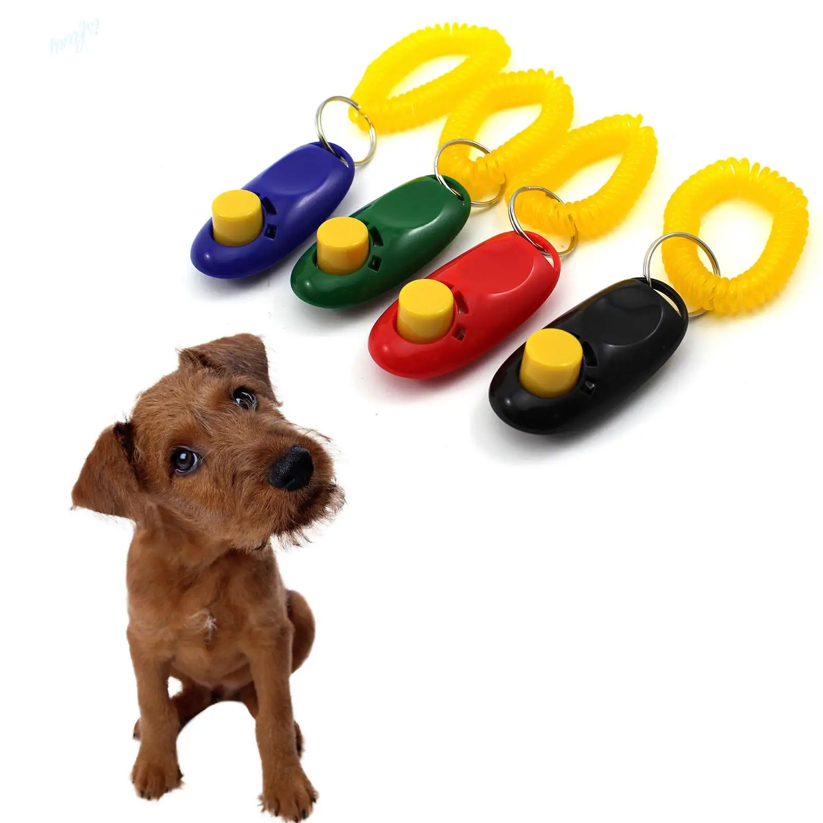 2015 New Practical Dog Pet Button Clicker Sound Trainer Cat Training ...