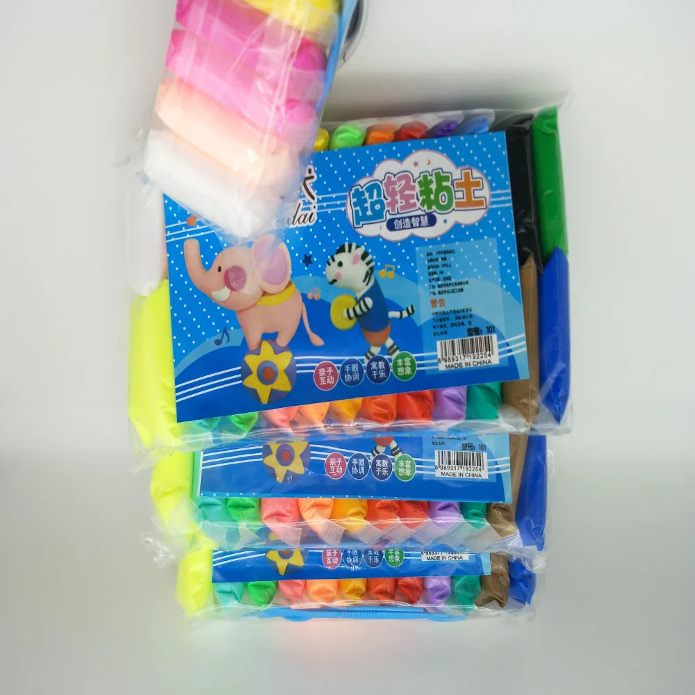 

24 Colors 335 g/set 5D Fluffy Foam Clay Slime DIY Soft Cotton Slime Ball Education Craft Toy Antistress Kids Toys for Children