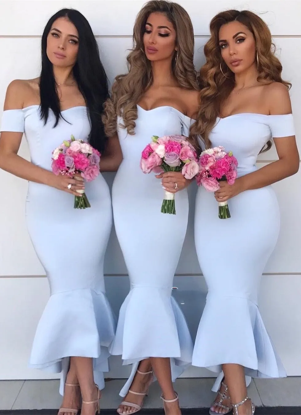 cheap sky blue bridesmaid dresses