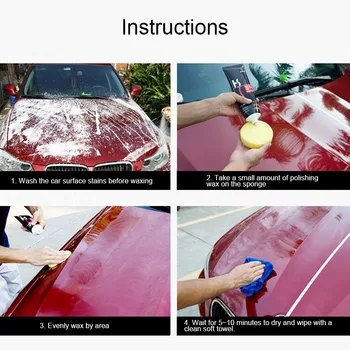 

Car Paint Scratch Polishing Wax Grinding Compound Motorcycle Paste Repair Wax Tool F-Best