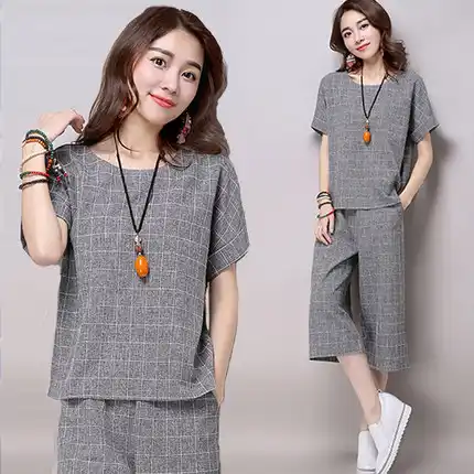 womens linen 2 piece outfits
