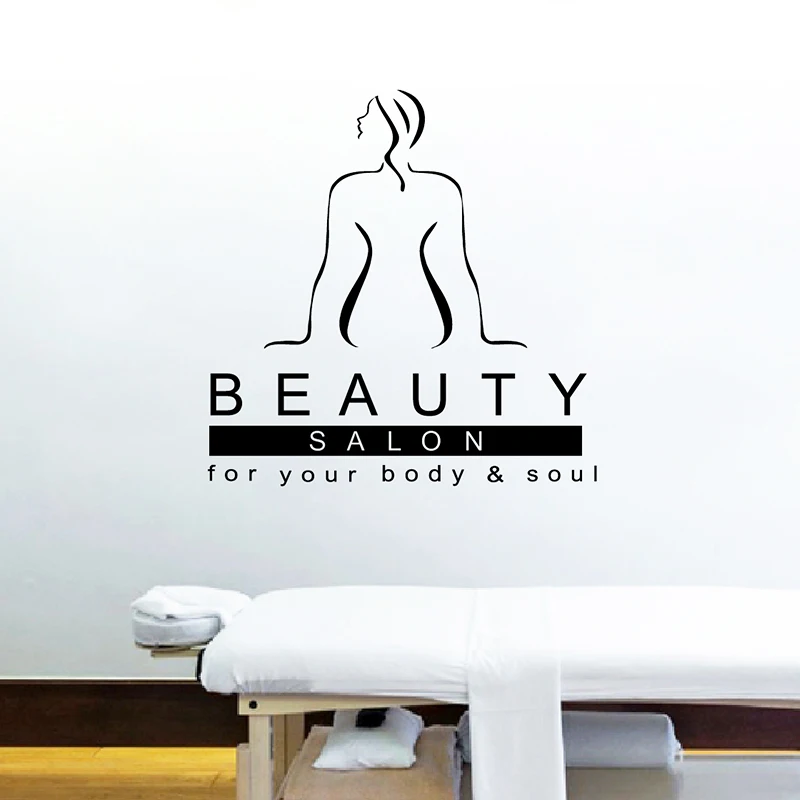 Massage Therapist Spa Vinyl Art Wall Sticker Beauty Shop Decoration