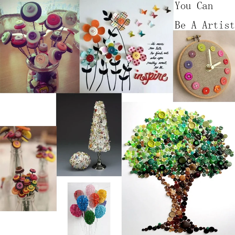 Lucia crafts 50 г/лот Смешанные Круглые пуговицы из смолы Детские Швейные аксессуары