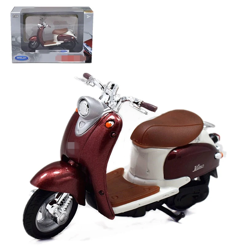 

1:18 Welly 09 Vino YJ50R Motorcycle Scooter Model Brown