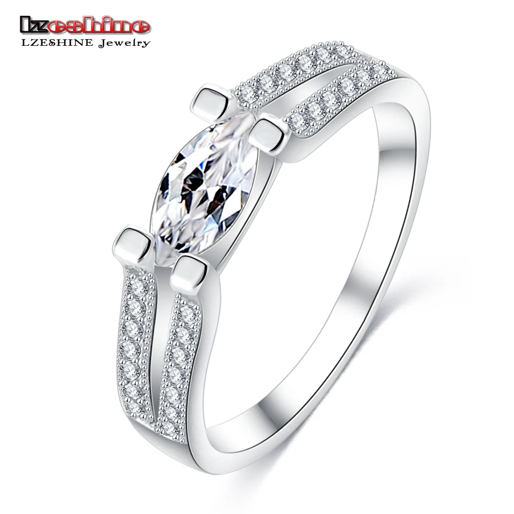 LZESHINE Unique Rings for Women Christmas Gift Fashion Foreign Jewelry