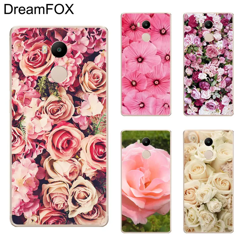 DREAMFOX K141 Peony flower Soft TPU Silicone Case Cover For Xiaomi Redmi Note 3 4 5 Plus 3S 4A 4X 5A Pro Global |