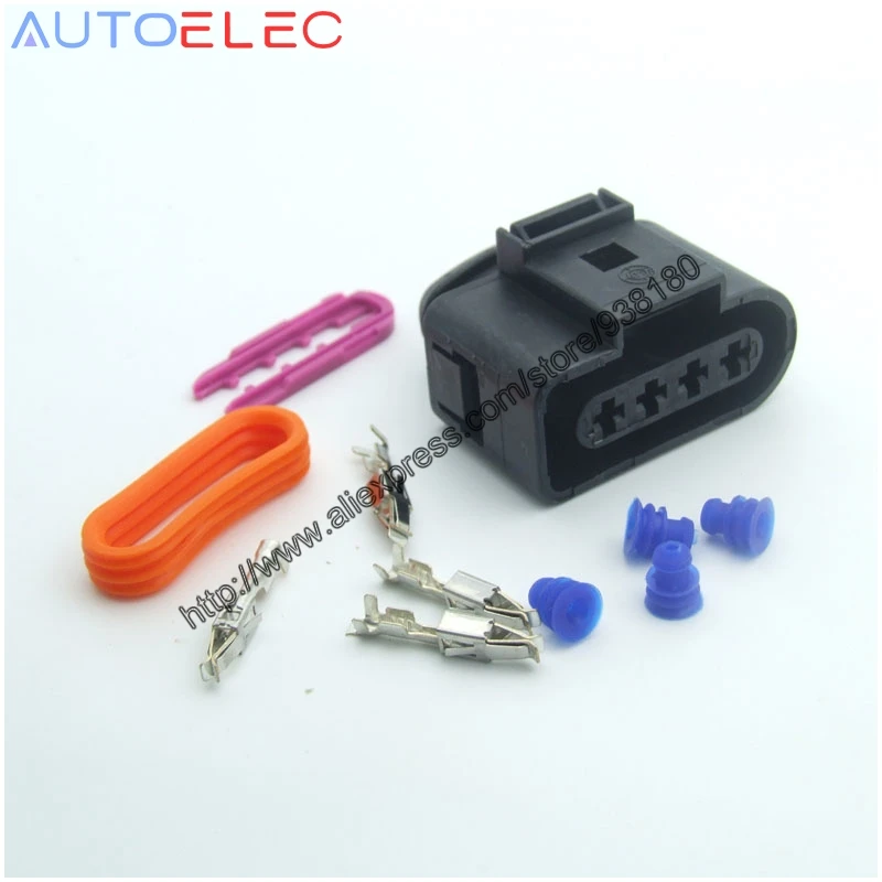 10Kits 1J0973724 4Way Automotive Waterproof Electrical Connector Repair Kit Case 1J0 973 724 for