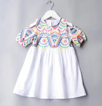 

5pcs/lot Baby girls dress kids children clothing embroidery short sleeve summer girl dresses 2-8T sylvia 564845183747
