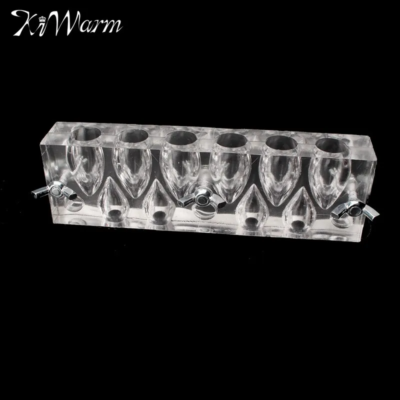 

KiWarm 1PC Incense Cones Making Mould Mold 10 Holes Acrylic Transparent Tower Incense Mould DIY Tools Hand Crafts Suuplies