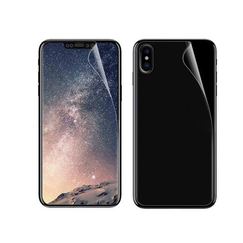 

10pieces=5 Sets of (Front+Back) Clear Transparent Display Screen Protector HD Guard Shield Protective Film for iphone X 8 Plus