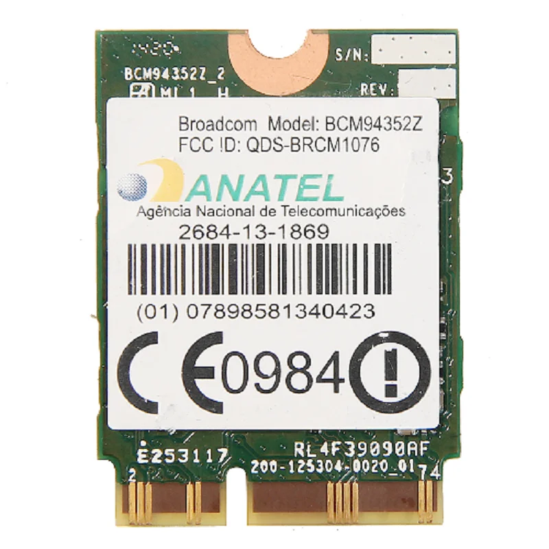 Prix pour Nouveau Broadcom BCM94352Z Double bande Sans Fil-AC NGFF 802.11ac 867 Mbps WIFI Bluetooth BT 4.0 Carte Pour Ibm/Lenovo/Thinkpad 04X6020 Prix pour Nouveau Broadcom BCM94352Z Double bande Sans Fil-AC NGFF 802.11ac 867 Mbps WIFI Bluetooth BT 4.0 Carte Pour Ibm/Lenovo/Thinkpad 04X6020
