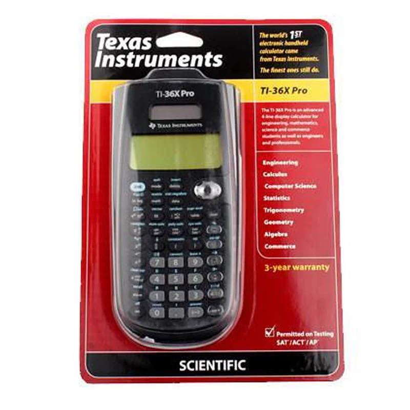 Техасские инструменты Ti-36x Профессиональный научный калькулятор Лидер продаж графический калькулятор
