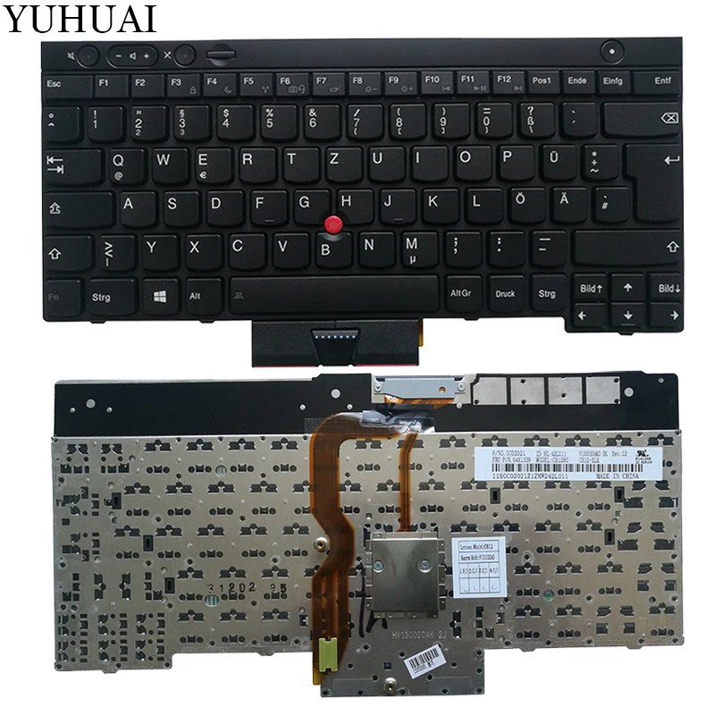 

NEW german laptop keyboard FOR LENOVO THINKPAD T530 T530i T430 T430s X230 W530 L430 L530 GR keyboard black no Backlight