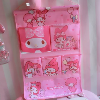 

Cute My Melody Cosmetic Bag Make Up Bag Melody Long Bags Overlong Non-woven Fabric Wall Hanging Organizers Storage Bags
