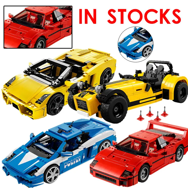 Legoing Technic The Lamborghiki Car LP560-4 Racing F40 620R Sports Car Building Blocks Bricks Funny Legoings City Kids Toys 8214