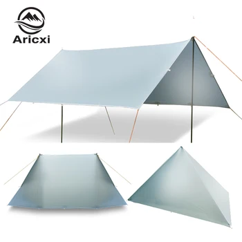 ARICXI 15D silicone coated nylon ultraight tarp Outdoor awning shelter light weight portable camping shelter sunshade tent tarp 4