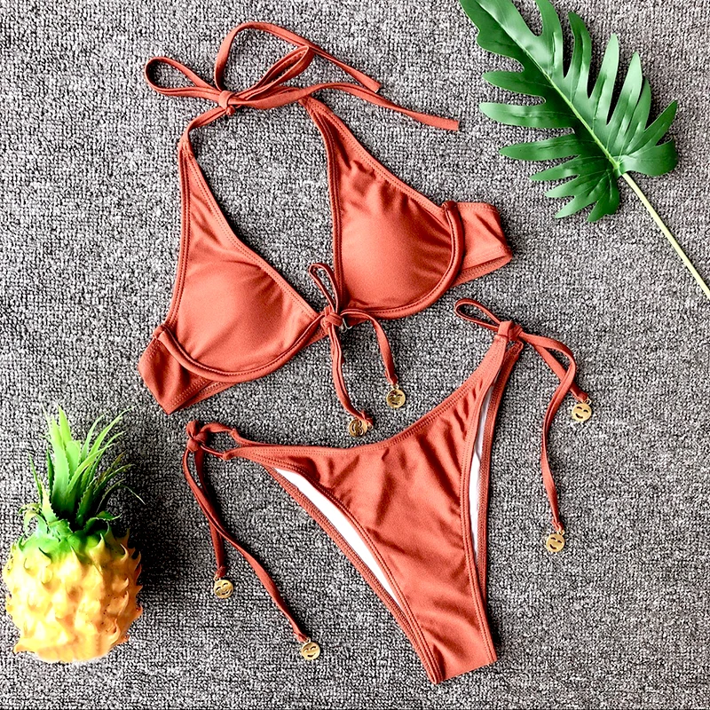 

2018 Sexy Bikini Swimwear Women Push Up Swimsuit Bandage Bikini Set Brazilian Summer Beach Bathing Suits female Maillot De Bain
