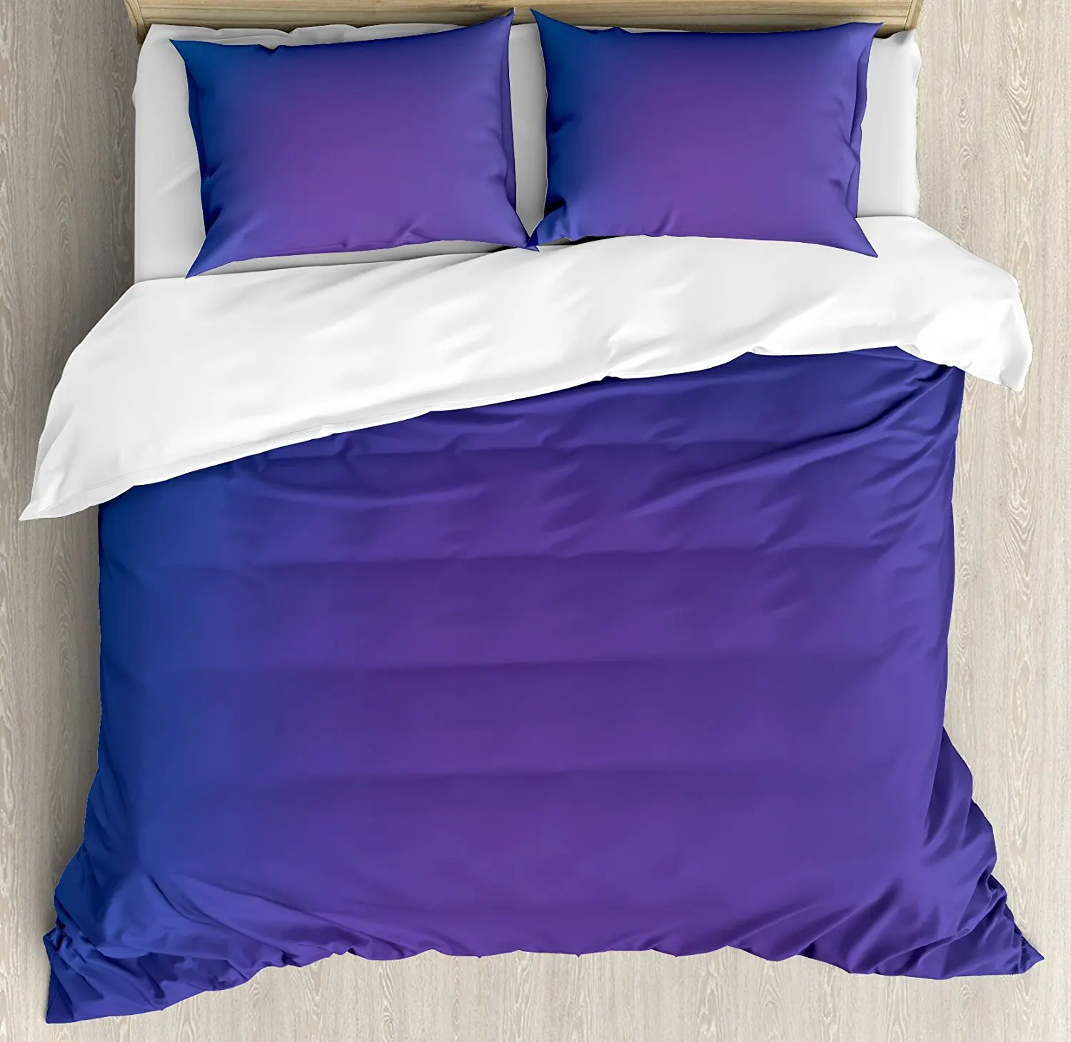 Us 115 2 31 Off Indigo Duvet Cover Set Ombre Colored Image With Purple Pink Seem Shadow Detail Art Print 4 Piece Bedding In Sets