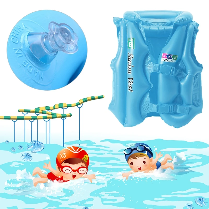 Kids Swimming Drifting Inflatable Pool Float Life Swimsuit Child Safety ...