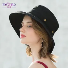 ENJOYFUR летние хлопковые шляпы от солнца для женщин с широкими полями и дышащие шапки-ведра молодежные модные шапки