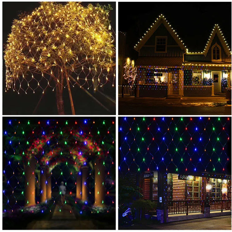 Lights Mesh Christmas Fairy Lights Decoration Outdoor LED Net Light Garden Decorative Waterproof 220V 110V Wedding Party Holiday Lights Mesh Christmas Fairy Lights Decoration Outdoor LED Net Light Garden Decorative Waterproof 220V 110V Wedding Party Holiday