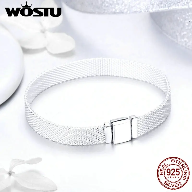WOSTU 2019 браслеты в столичном стиле из стерлингового серебра 925 пробы 17-19 см дружбы