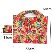 Женская многоразовая складная сумка для похода в магазин Сумка-тоут сумка переработанная водонепроницаемая сумка для хранения образец дорожная сумка