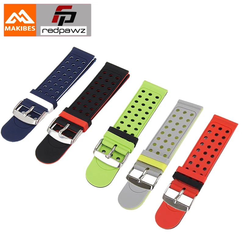 Сменный силиконовый ремешок Makibes для часов Xiaomi Huami Amazfit Bip Ticwatch 2 E &amp S 20 мм |