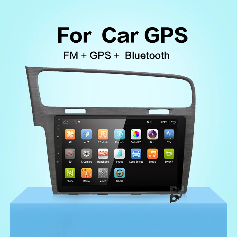 

10.1" Android 7.1 Car GPS Player for VW Golf 7 2013- with Quad Core 2GB No Dvd Multimedia Navigation Radio Headunit