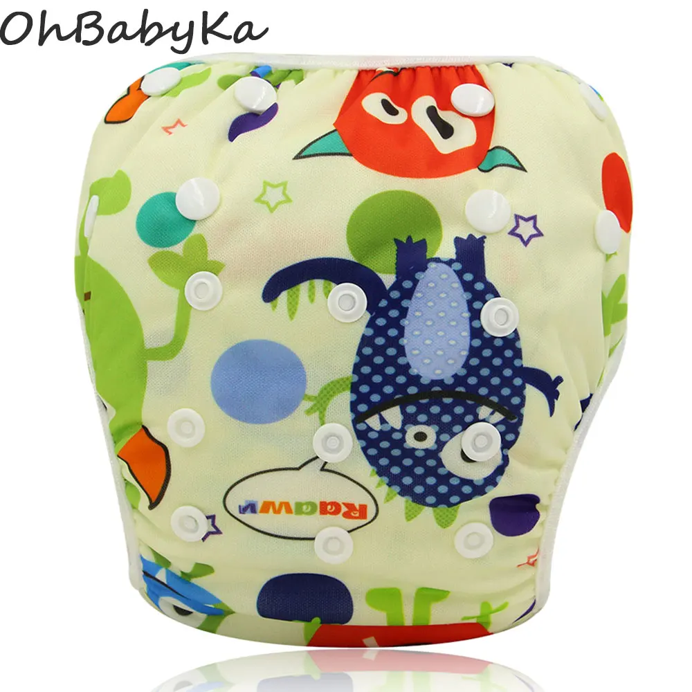 

Infant Baby Swimming Diaper Washable Toddler Swim Nappies Adjustable Cloth Diaper for Swimming Reusable Swim Pants for 0-3 Years
