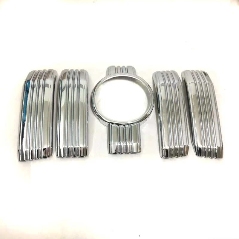 

Accessories For Toyota Land Cruiser 150 Prado LC150 FJ150 2018 Front Grille Bumper Trims With Camera Hole Chrome Car-Styling