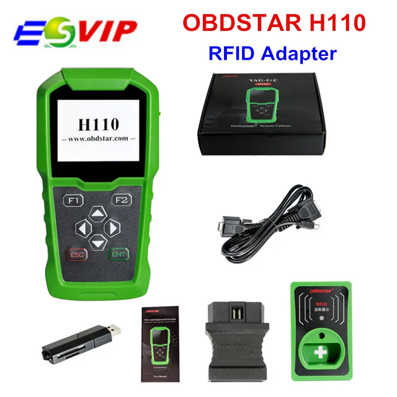 OBDSTAR H110 для MQB IMMO + КМ инструмент Поддержка NEC + 24C64 4th 5th ИММО с RFID адаптер DHL Бесплатная доставка