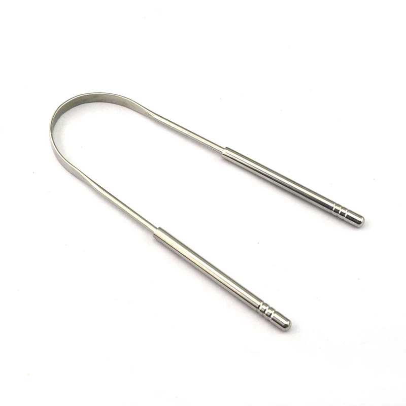 Beli 1 Pcs Pembersih Lidah Stainless Steel Silika Menangani Pengikis Lidah Oral Kebersihan Gigi Membersihkan Lidah Sikat Perawatan Mulut