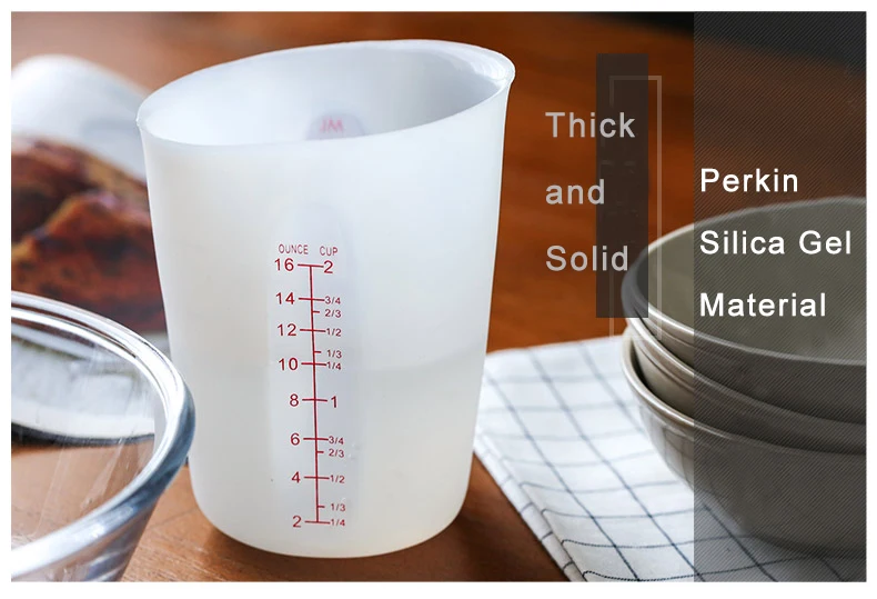 Силиконовая измерительная чашка для выпечки визуальная мерная чашка 500 мл 250 мл пищевые Силиконовые измерительные формы кухонные аксессуары инструмент