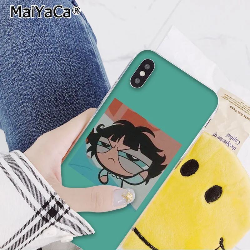 MaiYaCa прекрасный PowerPuff девушки рукоделие принт рисунок телефон чехол для iphone 11 pro 8 7 66S Plus 5s SE XR X XS максимальный чехол