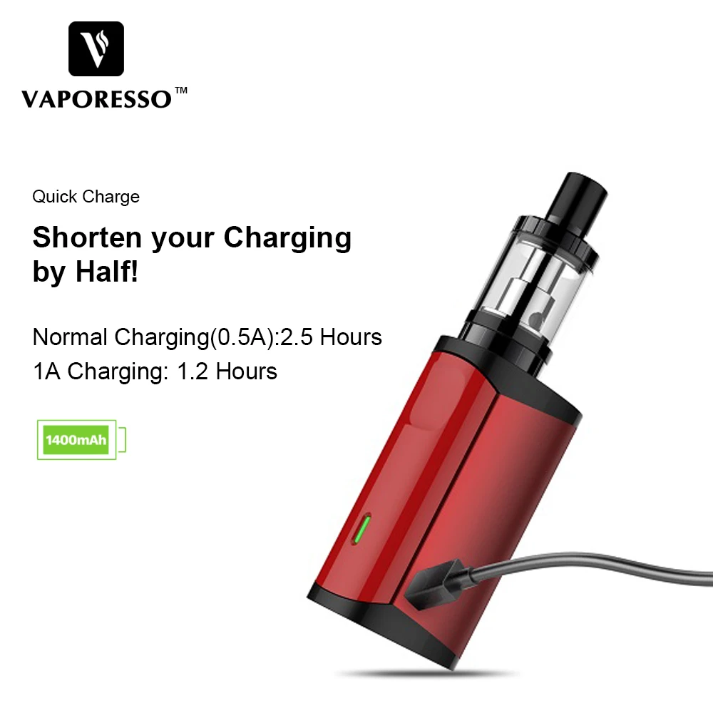 Оригинальный Vaporesso Drizzle Fit Starter Vape Kit с баком 1 8 мл и встроенной батареей 1400 мАч