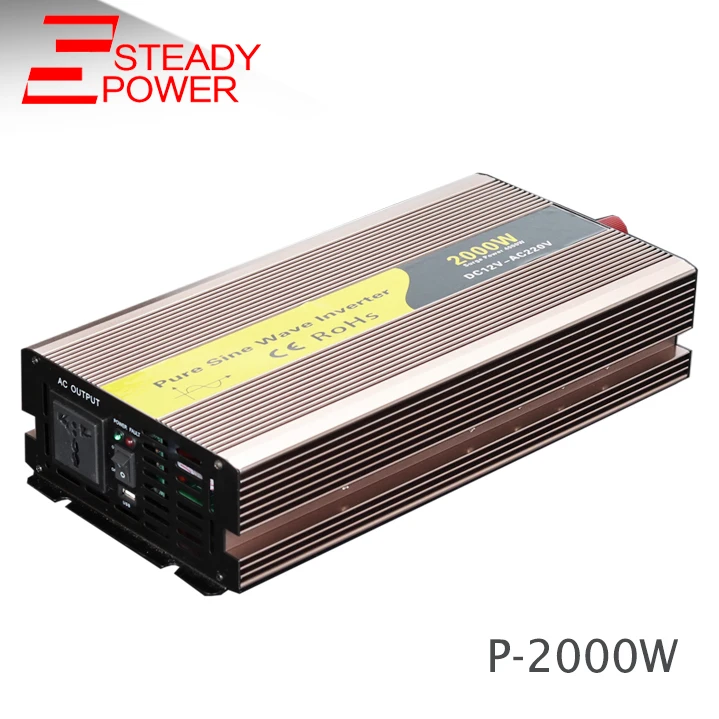 

Off grid 2000w solar power inverter 12V to 110v output pure sine wave power inverter using in PWM solar system