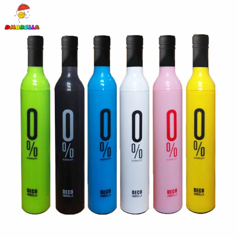 

DMBRELLA Creative Folding Wine Bottle Umbrella Ultra-thin Light Rain Women Umbrella for Men Creative Design Parasol Sale DM111