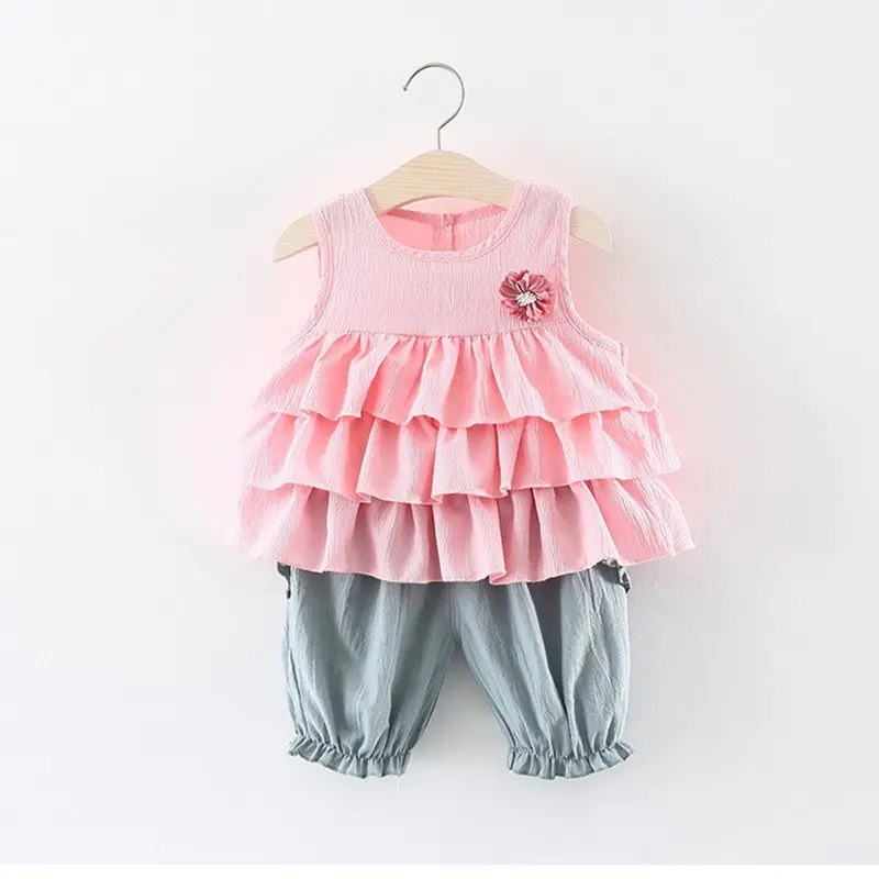 New Born Baby Girls Clothing Sets Princess Dress Tops+Hot short Pants 2 Pcs Kids Outfits Sets 2018 Children Summer Clothes Set (10)