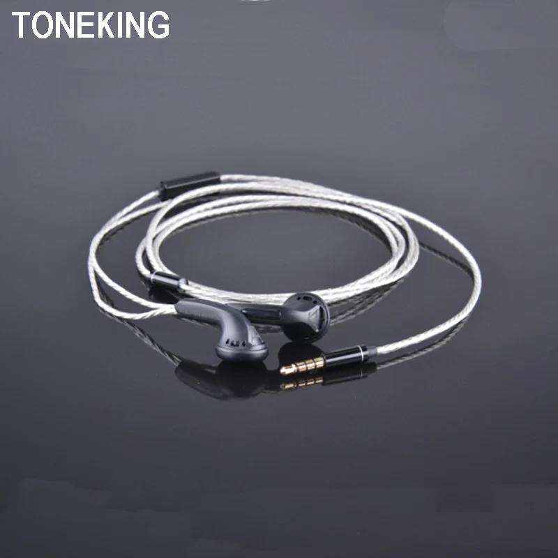 

Original TONEKING TP16 Monk Earphone Flat Head Plug Earplugs Universal K Songs Earbuds With Microphone DIY HIFI In Ear Earphones