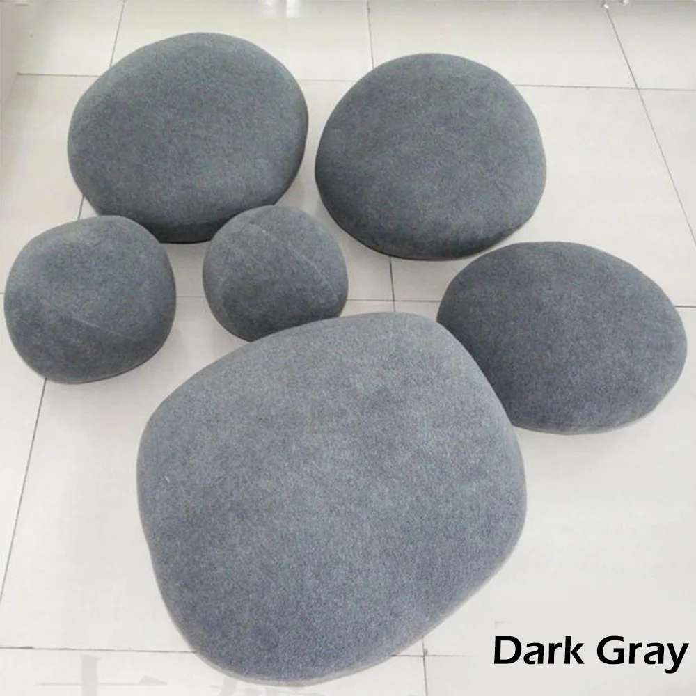 

Column Stones Pebble Pillows Footstool 3D Artificial Huge Living Big Rock Throw Pillows Plush Toy For Children Creative Home D20