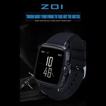 Z01 3g смартфон 5.0MP камера 320x320 экран Android 5,1 поддержка sim-карты wifi gps сердечный ритм SmartWatch