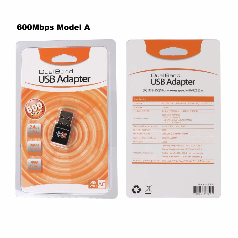 Беспроводной USB Wifi адаптер Бесплатный драйвер 1200 Мбит/с Lan USB Ethernet 2,4G 5G Двухдиапазонная Wi-Fi сетевая карта Wifi ключ 802.11n/g/a/ac