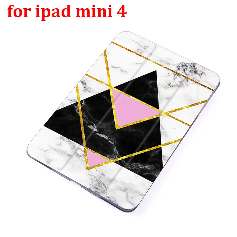 Мрамор флип чехол для iPad Mini 5 4 3 2 1 таблетки чехол Обложка для iPad Mini 1 2 3 из искусственной кожи Защитная пленка - Цвет: for mini 4