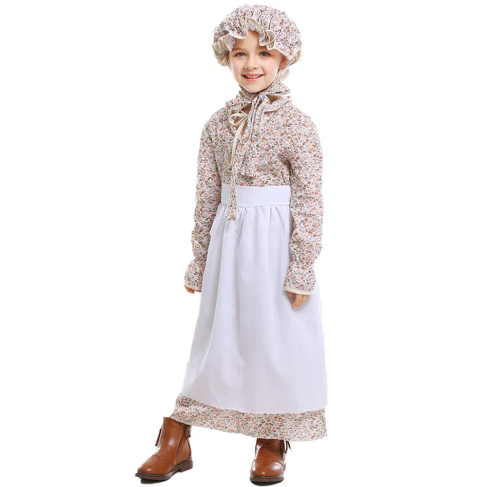 Tanie Cosplay dziewczyny Halloween wilk babcia kostium sielankowej farmy fartuch Maid Cosplay bawełna Fancy Dress babcia kostium
