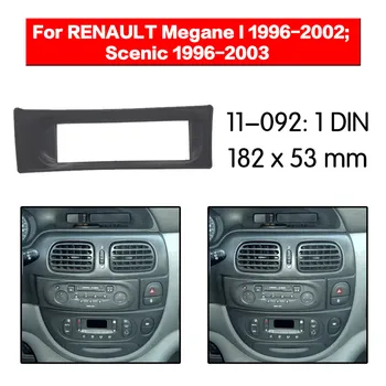 

HUANAV 11-092 Car DVD Stereo fascia for RENAULT Megane I 1996-2002; Scenic 1996-2003 1 din in dash radio fascia frame panel