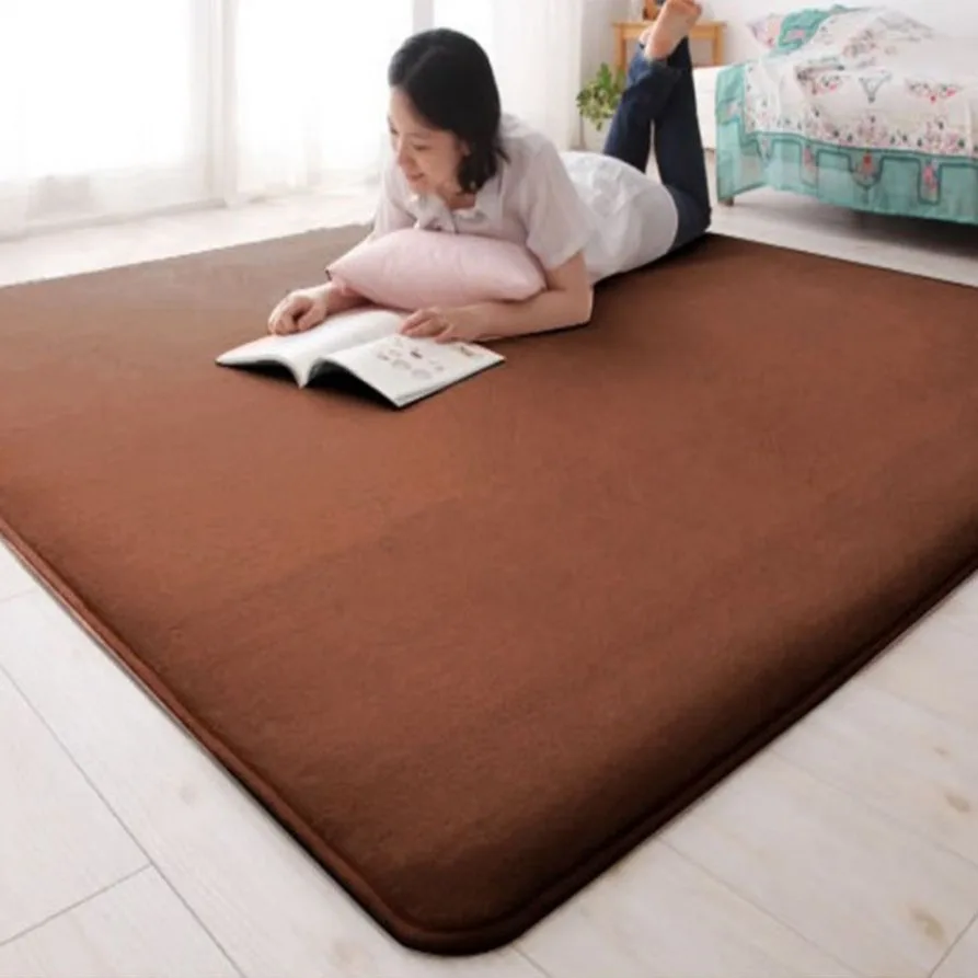 Free shipping Outdoor tent bottom pad thick coral fleece carpet tatami